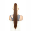 24-Inch (61 cm) Clip-In Straight Ponytail Hair Extension, Heat-Resistant Synthetic Claw Clip for Women, Blonde/Black