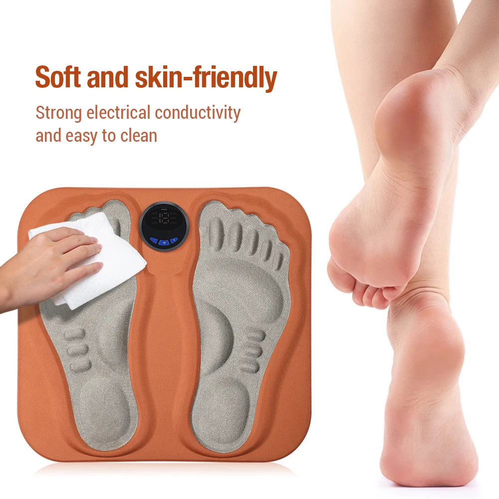 3D Smart Foot Massage Pad – Rechargeable Portable Feet Massager, 6 Modes & 15 Intensity Levels to Improve Circulation & Relax Muscles