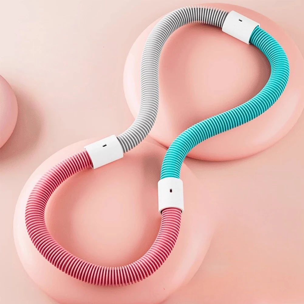 Weighted Foldable Waist Toning Hoop – Soft-Spring Hula Hoop 160cm (63in) Portable Quiet Belly & Cardio Fitness Hoop