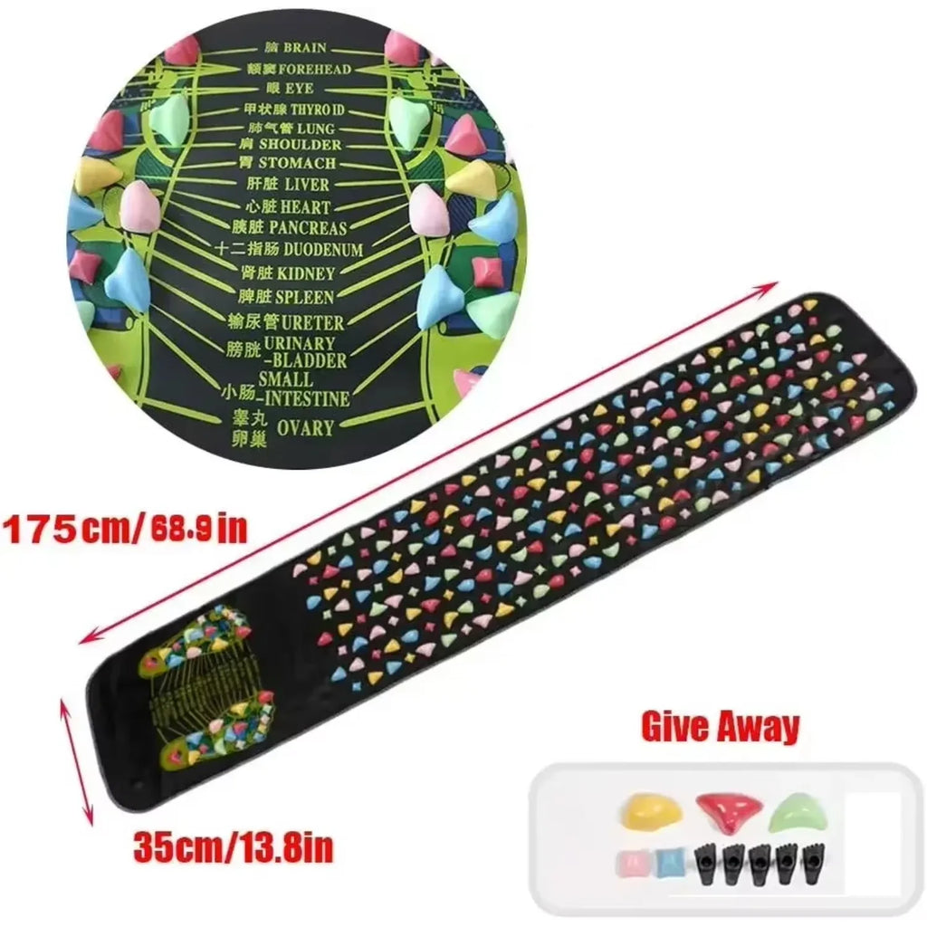 Acupressure Foot Massage Mat – Reflexology Walking Pressure Pad for Pain Relief – 3 Sizes (35 x 35 cm / 13.8 x 13.8 in, 120 x 35 cm / 47.2 x 13.8 in, 175 x 35 cm / 68.9 x 13.8 in)