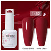 Top & Base 15ml (0.5 fl oz) Gel Nail Polish – Semi-Permanent UV/LED Soak-Off Base Coat and Top Coat, Long-Lasting Manicure