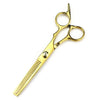 Professional 6-Inch (17.5 cm) Thinning Hair Scissors — 32-Tooth Barber Hairdressing Shears, 440C Stainless Steel