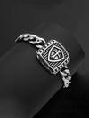 Viking Rune Wolf Celtic Knot Stainless Steel Bracelet for Men Nordic Link Chain