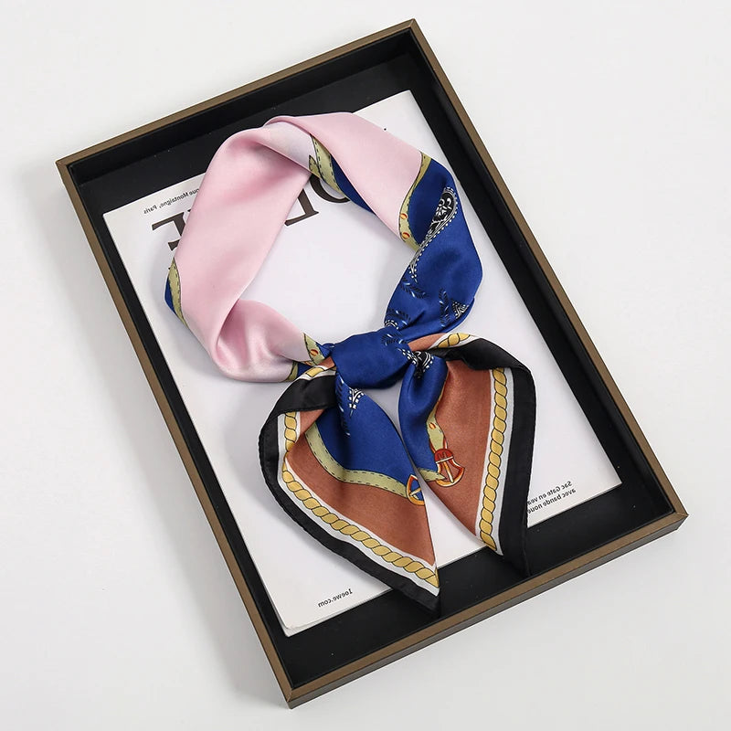 Luxury Satin-Look Square Scarf 70 x 70 cm (27.6 x 27.6 in) – Women's Hijab, Neck & Hair Wrap