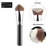 Large Vegan Kabuki Foundation Brush – Angled Triangle Makeup Brush for Flawless Powder & Foundation