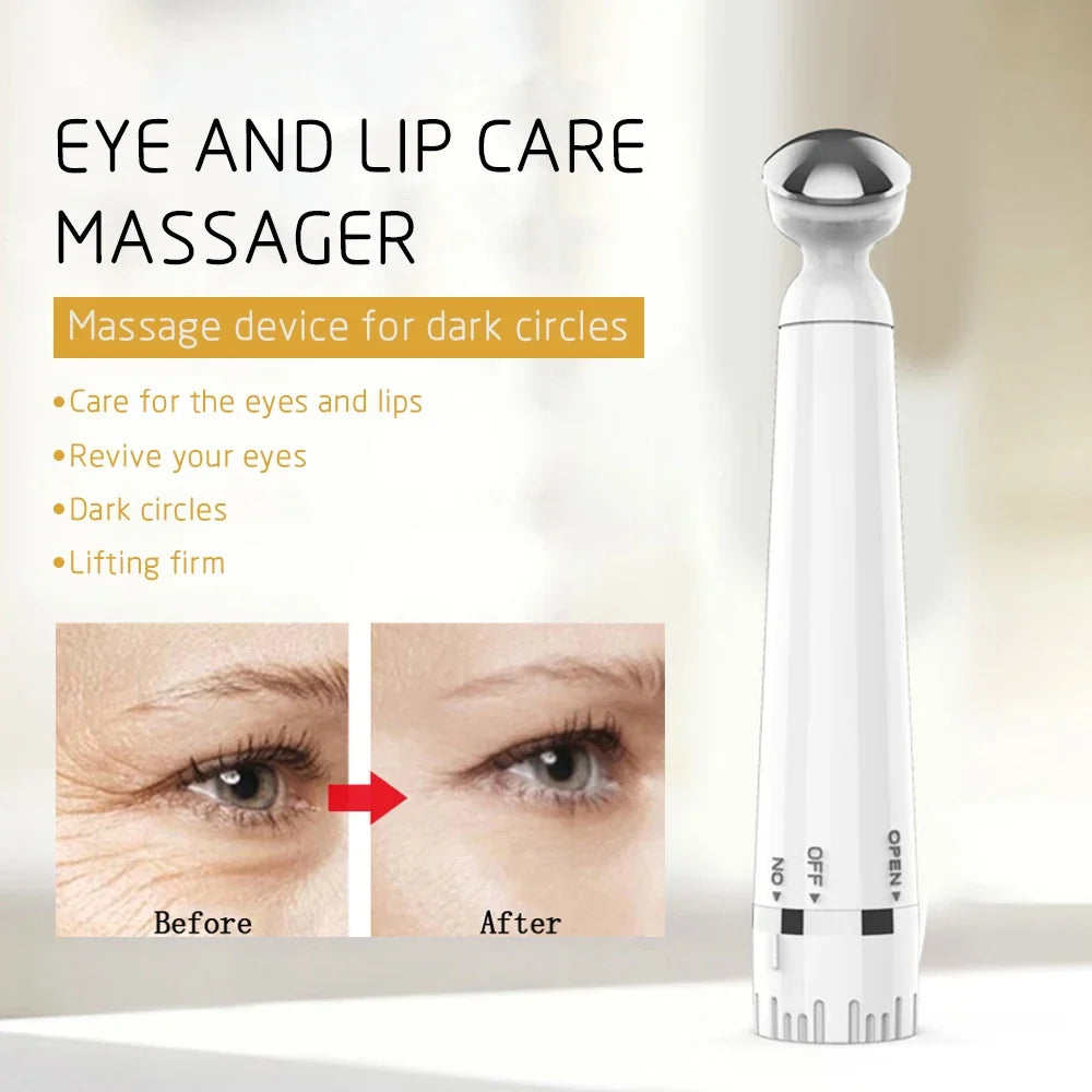 Mini Electric Vibration Eye Massager Anti-Aging Dark Circle & Wrinkle Removal Pen