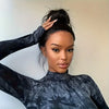 30-38 Inch Natural Black 360 Full Lace Straight Human Hair Wig - HD Transparent Lace, Pre-Plucked Hairline