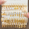 24-Pair Vintage-Inspired Small Hoop Earring Set for Women – Elegant Geometric Alloy Hoops for Daily Wear & Gifts