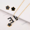 Adjustable Gold-Plated 316L Stainless Steel Clover Flower Bracelet — Five-Leaf Petal Charm for Women, Hypoallergenic Gift