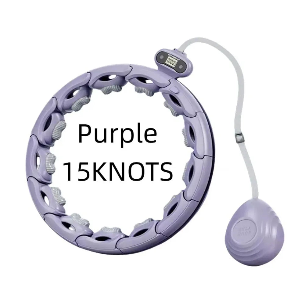 Smart Detachable Hula Hoop with Digital Counter — Waist Shaping Exercise Hoop for Slimming & Ab Toning