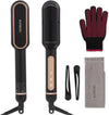 Negative Ionic Hair Straightener Brush – Fast Heating, Anti-Scald & Auto Shut-Off