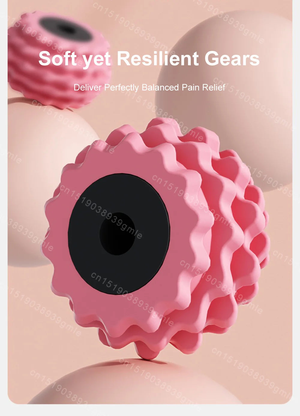 8-Wheel Full-Coverage Manual Massage Roller – Deep Tissue Leg, Arm & Waist Massager