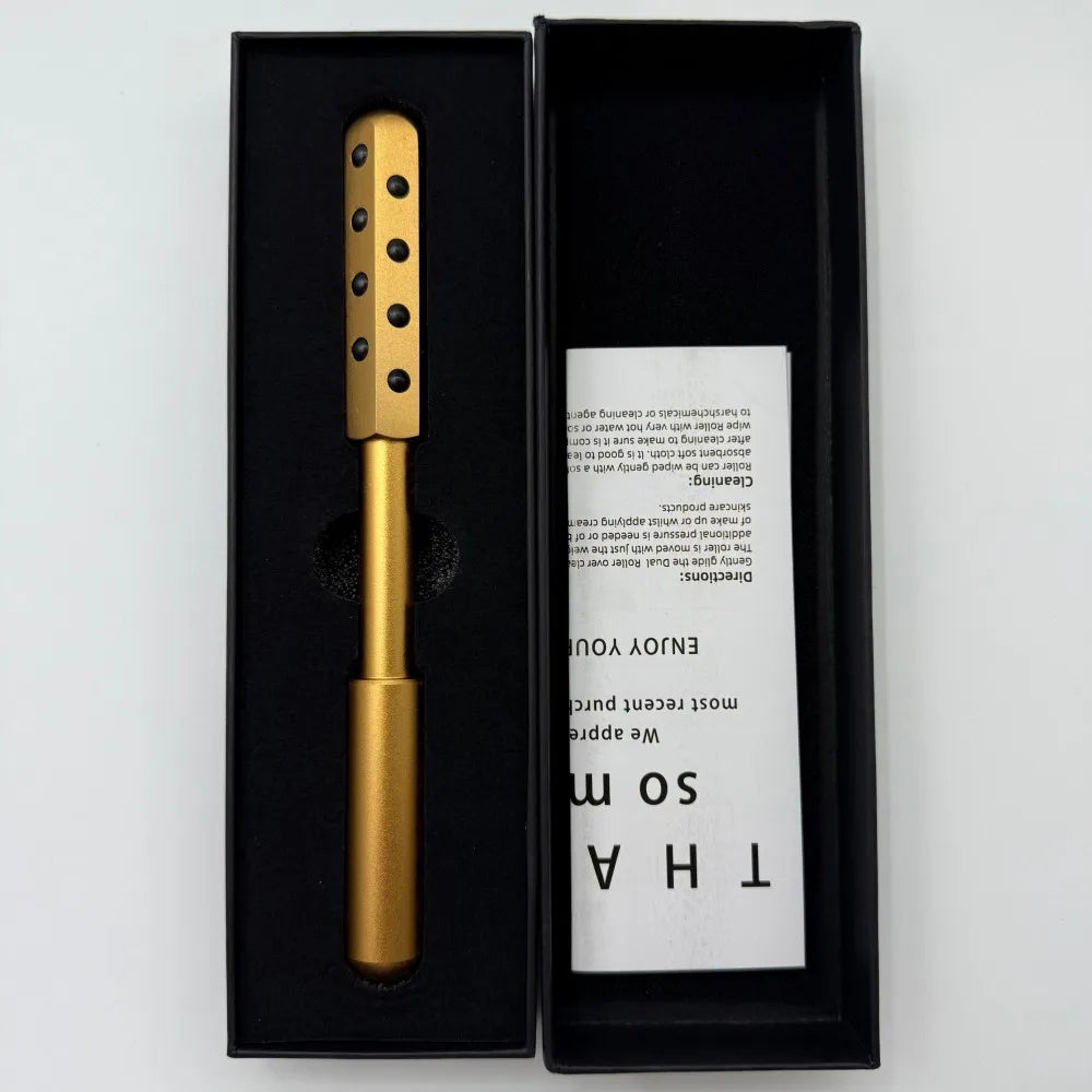 24 Germanium Face Massage Stick – Acupoint Roller Facial Massager & Gua Sha Tool for Women