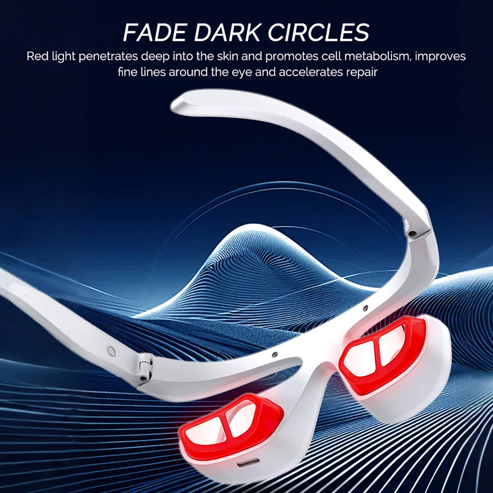 Wireless USB-C Eye Massager — 3-Mode Heat & Red Light for Dark Circles, Puffiness & Eye Fatigue