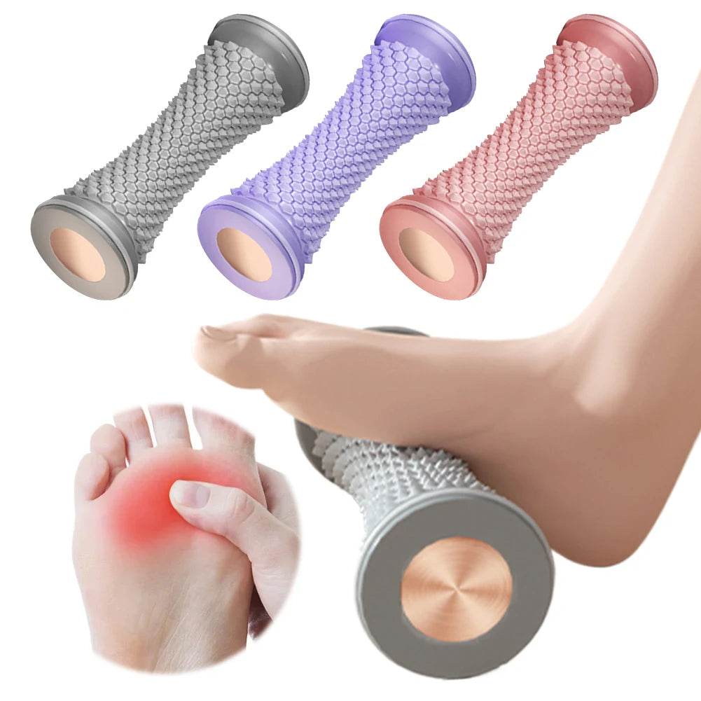 TPR Foot Massage Roller – Ergonomic Reflexology & Leg Muscle Massager for Deep Tissue, Portable Pilates/Yoga Recovery