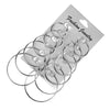 12-Pair Oversized Circle Hoop Earrings Set for Women – Gold & Silver Vintage Steampunk Wedding Party Gift