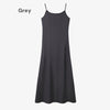 Women’s Satin Slip Maxi Dress & Knit Cross Mockneck Top Set – Adjustable Floor-Length A-Line