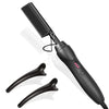 Pink Electric Hot Comb Hair Straightener for Hair, Beard & Wigs – Portable Wet/Dry Heat Press Styling Tool