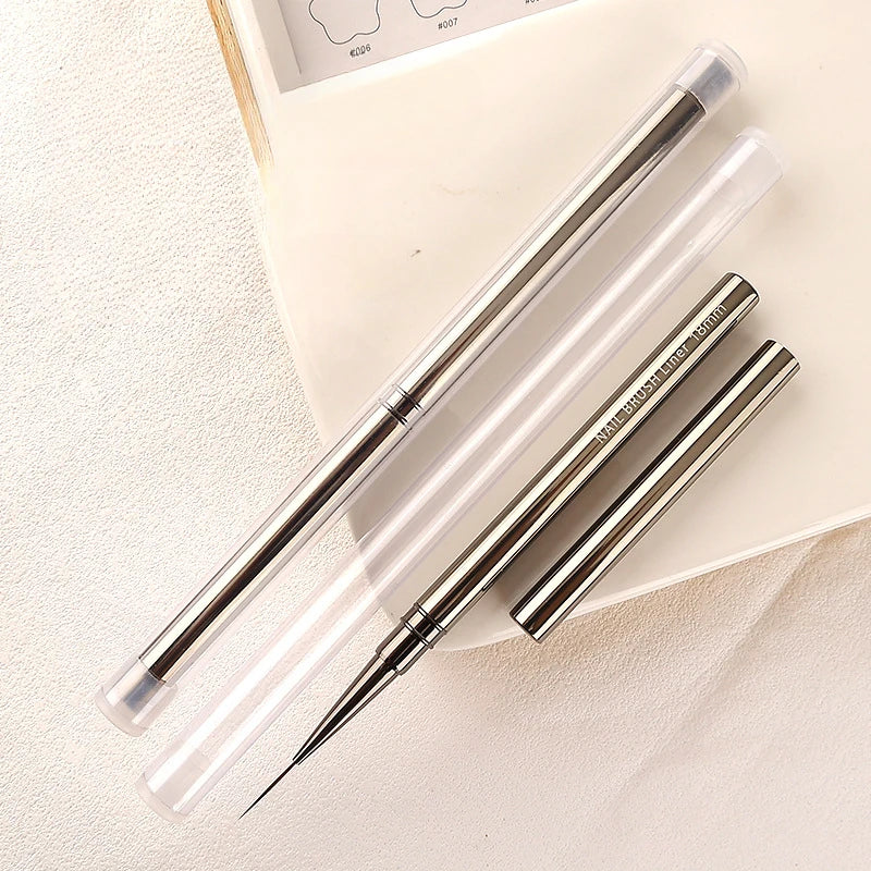 Professional Nail Art Liner Brush Set — Striping & Detailing Pens, 6–25 mm (0.24–0.98 in) Tips