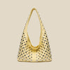 Women's Punk Metal Rivet PU Suede Bucket Shoulder Bag Underarm Tote Motorcycle Chic