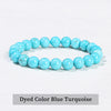 Natural Stone Beaded Bracelet 6/8/10mm — Obsidian Fluorite Quartz Jasper Stretch Yoga Bracelet for Women & Men