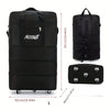 Expandable Foldable Spinner Luggage – Black Rolling Suitcase for Women & Men, Weekend Overnight Bag