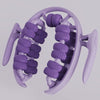 360° Dual-Row Massage Roller Clamp — Handheld Slimming Massager for Legs, Waist, Arms & Buttocks