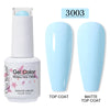 Red Semi-Permanent UV Gel Nail Polish 15ml (0.5 fl oz) Top & Base Hybrid