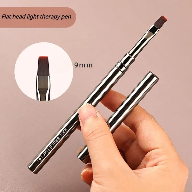Nails Art Liner Brushes Elongated Lines Striping Drawing Painting  6/9/12/15/18/25mm Nail Design Pen Professional Manicure Tool