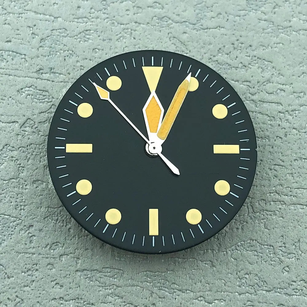 40mm Vintage 316L Stainless Steel Watch Case — 10BAR (100m/330ft) Water-Resistant, 20mm Nylon Strap Compatible, Fits Mechanical Movements