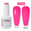 Red Semi-Permanent UV Gel Nail Polish 15ml (0.5 fl oz) Top & Base Hybrid