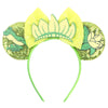 Mickey & Minnie Sequin Ear Headband with Bow – Disney-Inspired Hairband for Women & Kids, Party Cosplay