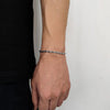Twist Link Stainless Steel Chain Bracelet - Retro Gold Hip Hop Fashion for Men & Women
