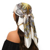 Square Satin Foulard Scarf 90 x 90 cm (35 x 35 in) Neckerchief Bandana Hijab for Women