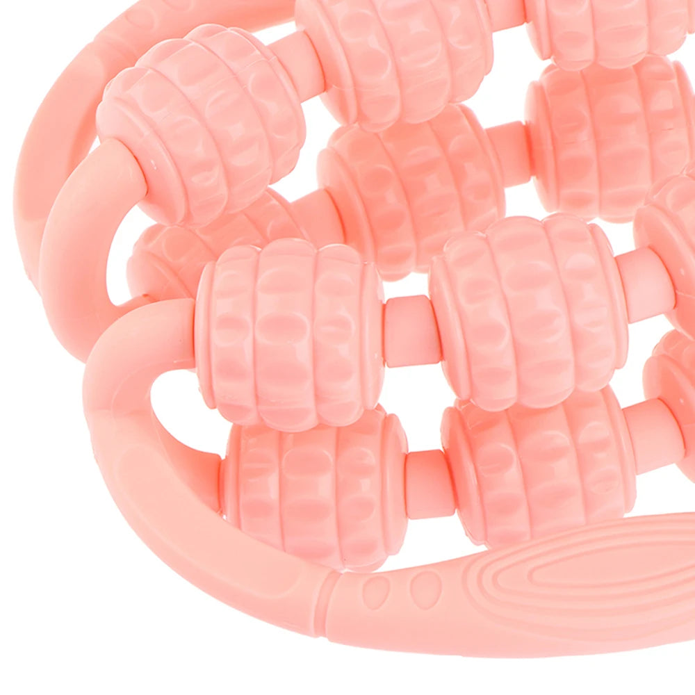 12-Wheel Manual Leg & Body Massage Roller – Full-Coverage Thigh, Calf & Arm Muscle Relief