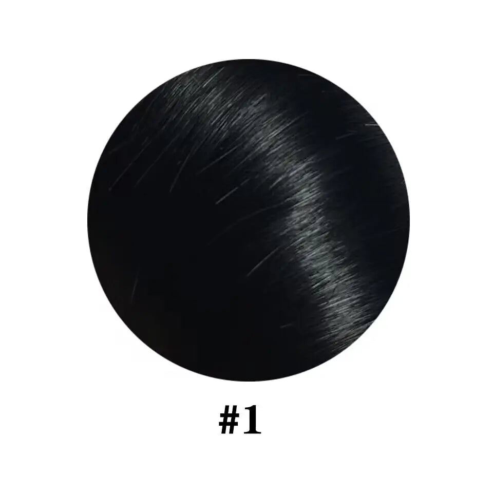 8-Piece 120g Clip-In Hair Extensions — Remy Human Hair Straight, 10–26 in (25–66 cm) — Natural Black / #4 / #613