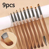 Professional Nail Art Liner Brush Set — Striping & Detailing Pens, 6–25 mm (0.24–0.98 in) Tips