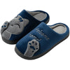 Women's Cotton Plush Lucky Cat Slippers - Cute Cartoon Warm Indoor Autumn/Winter Home Slippers
