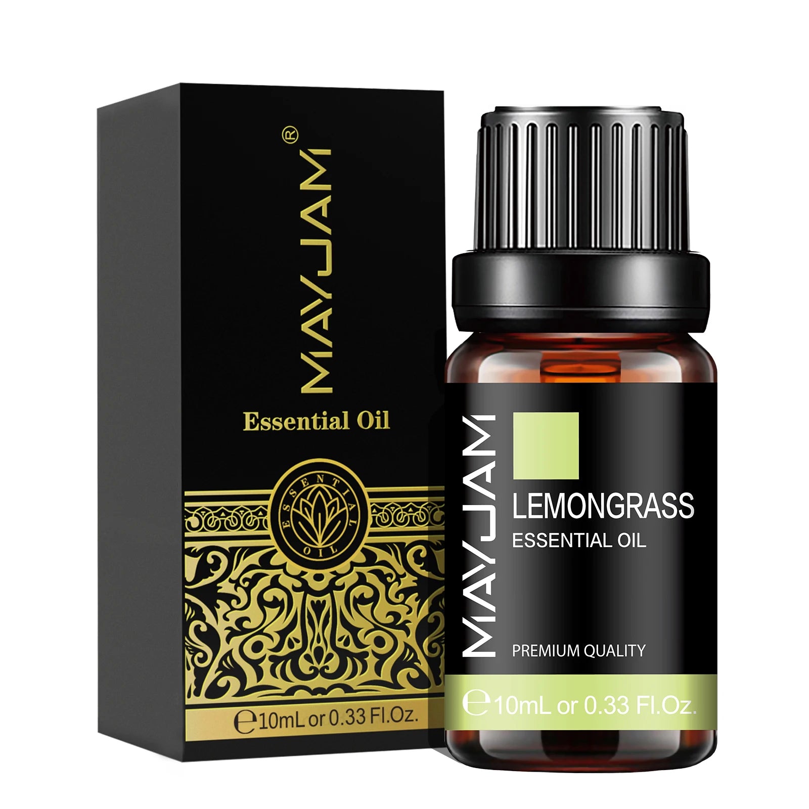 MAYJAM 10ml (0.34 fl oz) Pure Aromatherapy Essential Oil - Lavender, Jasmine, Eucalyptus, Vanilla, Sandalwood, Bergamot, Rosemary, Citronella, Cinnamon