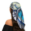 Square Satin Foulard Scarf 90 x 90 cm (35 x 35 in) Neckerchief Bandana Hijab for Women