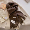 SENAIFEI Luxury Winter Wool Scarf for Women – Cashmere-Feel Pashmina Shawl Wrap, Thick Soft 30 x 200 cm (11.8 x 78.7 in)
