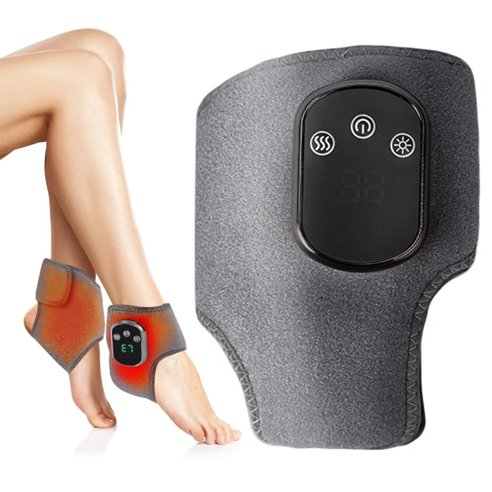 Cordless Heated Foot Revive Massager — 3 Vibration Modes & 5 Heat Levels for Plantar Fasciitis and Achilles Tendon Relief