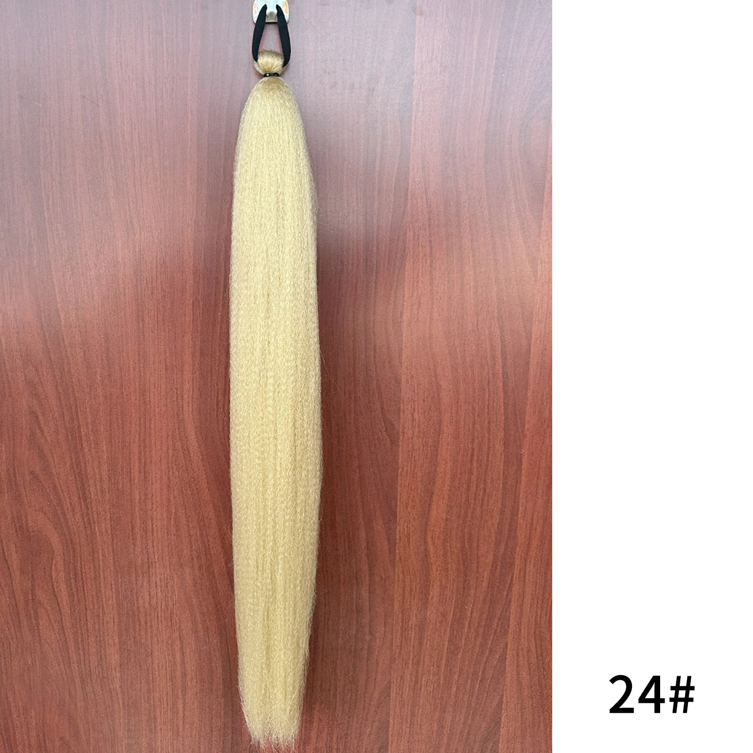 Purple Synthetic Ponytail Extension with Elastic Band – Long Straight Yaki Hairpiece for Braids & DIY Styles