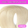 100-200g Remy Human Hair Clip-In Extensions Full Head Dark Brown 14–28 in (35–70 cm) 7-Piece Clip-On Set
