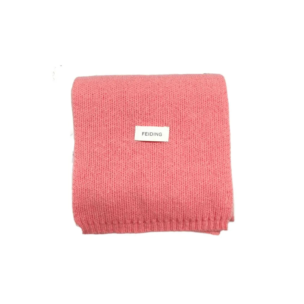 Women's Soft Cashmere-Feel Knit Winter Scarf — Long Thick Pashmina Shawl Wrap Hijab 22 x 160 cm (8.7 x 63 in)