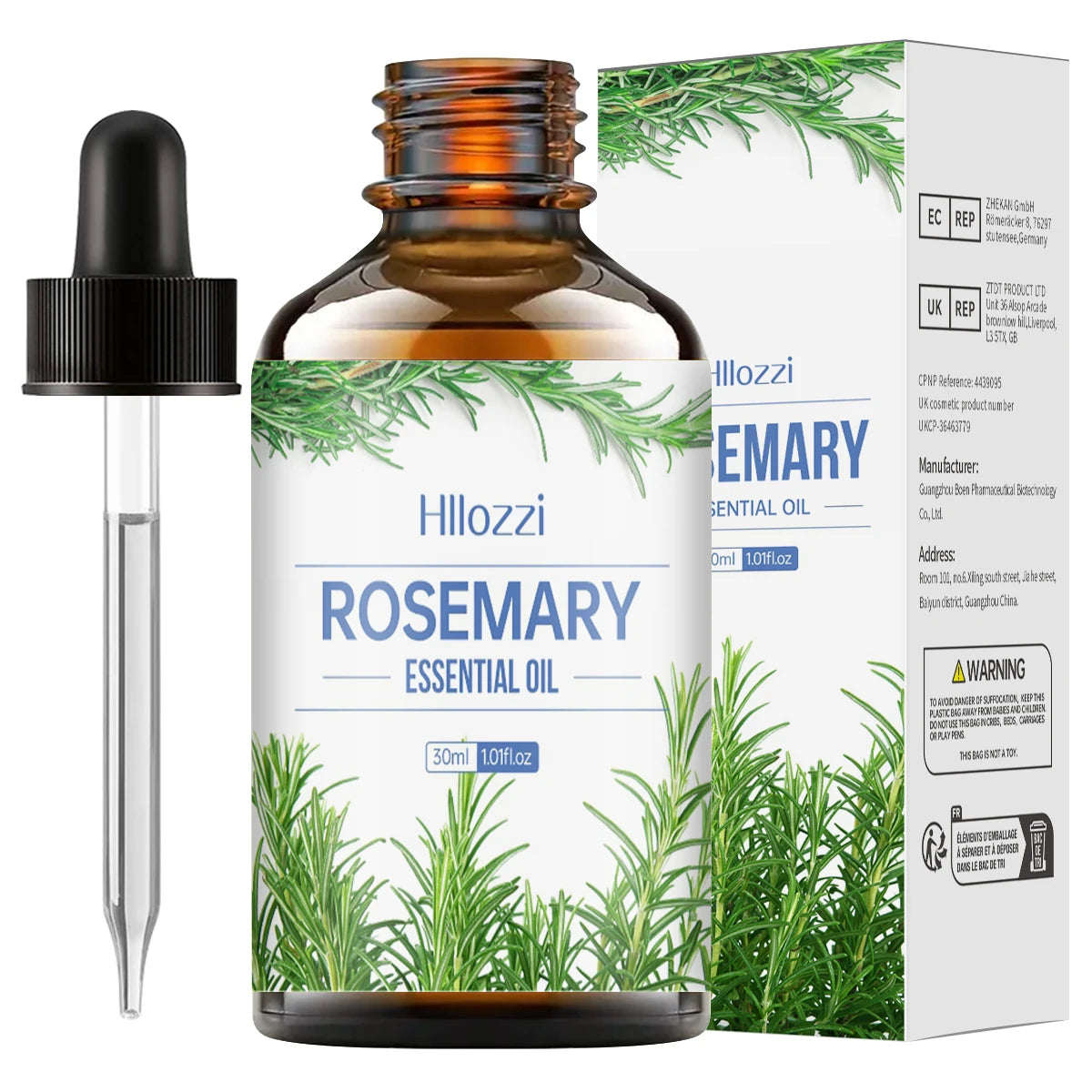Rosemary Essential Oil for Hair & Scalp - Pure Oil for Scalp Massage, Hair Growth & Skin Care