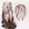 Paisley Print Silk-Feel Satin 70 x 70 cm (27.6 in) Square Scarf Bandana Hijab Headband Neck Scarf for Women