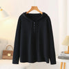 Plus Size 4XL Women’s Hooded Knit Sweater Pullover – Red Long Sleeve Casual