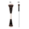 Dual-Ended Synthetic Makeup Brush for Foundation, Concealer, Powder, Blush, Contour & Eyeshadow