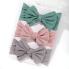 3-Pack Baby Girl Headband Set – Knitted Bow Knot Turban Hairbands for Newborns & Toddlers